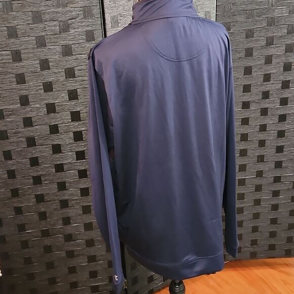 Champion Navy Blue Michigan Quarter-Zip Pullover Size Large - Picture 9 of 13